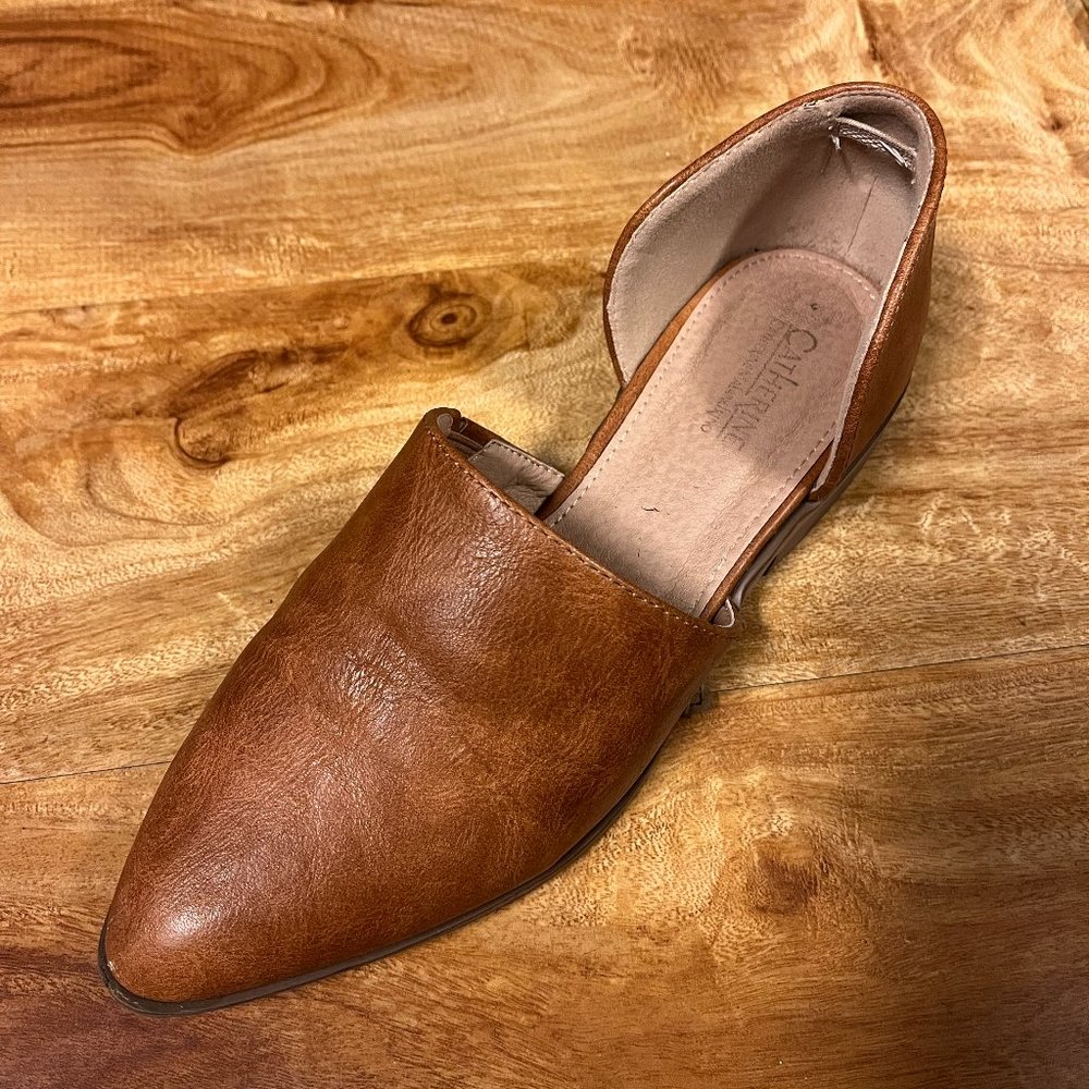 Flats faux leather
